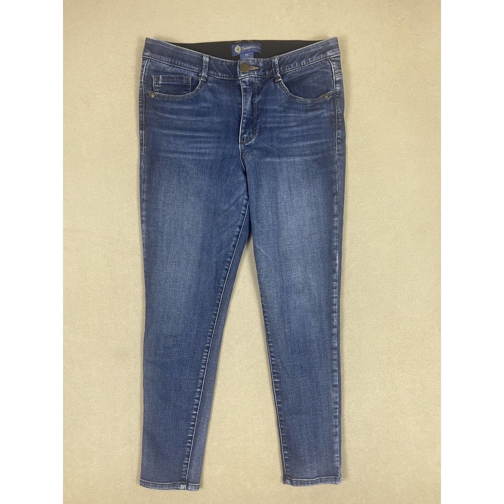 Democracy Ab Solution Womens 10 Blue‎ Jeans Mid Rise Pockets Stretch